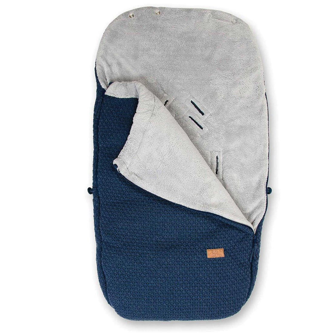 Blue Knit Carriage Foot Muff