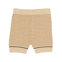 Belati Golden Harvest Textured Striped Shorts