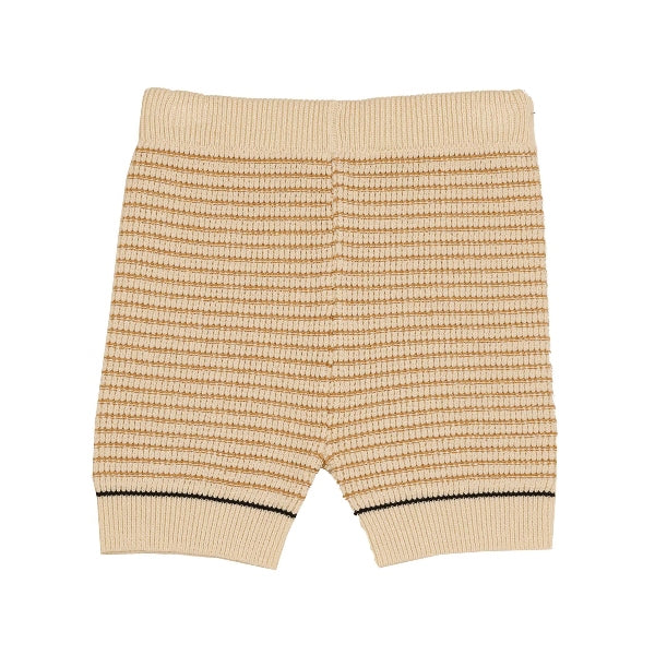 Belati Golden Harvest Textured Striped Shorts
