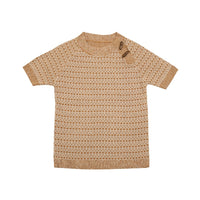 Belati Golden Harvest Jacquard Pattern Raglan Knit Shirt