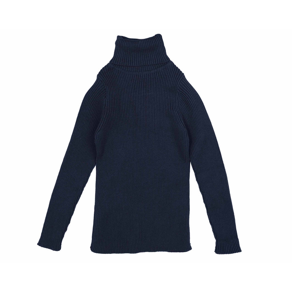 Belati Navy Basic Ribbed Turtleneck Shell SALE ITEM | Buttons Bebe