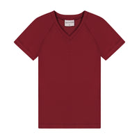 SPARROW KIDS WINE V NECK TEE