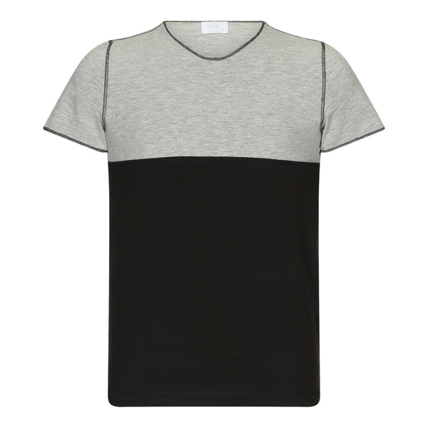 Heven Child Htr Grey/Black Boys T-Shirt ( H05 )