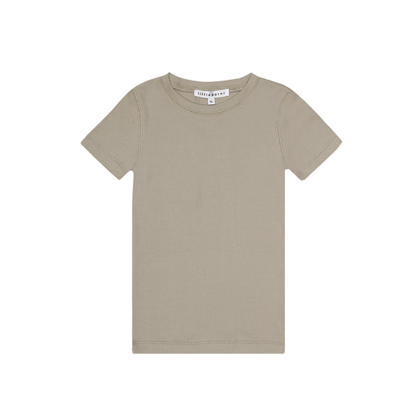 LITTLE PARNI TAUPE BOYS SHORT SLEEVE TEE K222