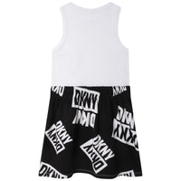 DKNY M41 Black White Sleeveless Dress