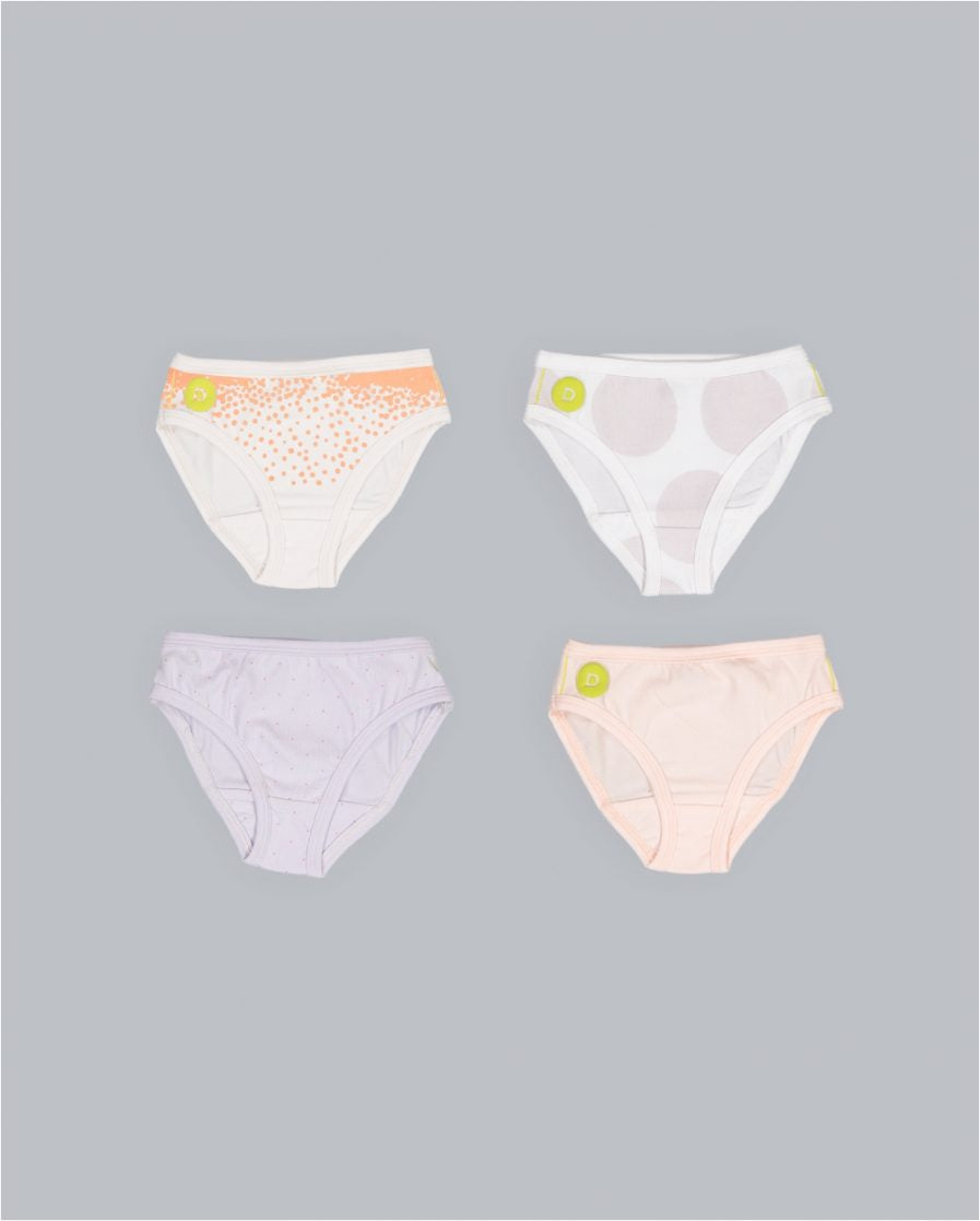 Dott Child Girl's 4pc Panties Set- FINAL SALE - Buttons Bebe