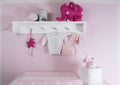 Fuchsia/ White Star Baby Bedding Set
