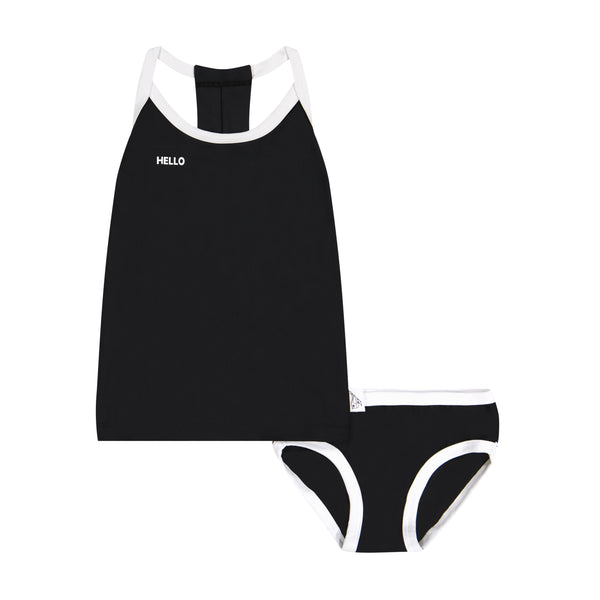 SPARROW KIDS BLACK SUNSHINE TANKINI