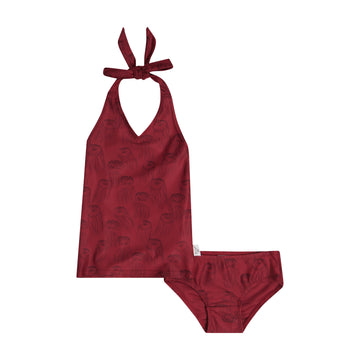 SPARROW KIDS WINE JELLYFISH TANKINI