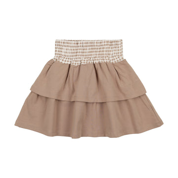 Bopop Gingham Sand Skirt
