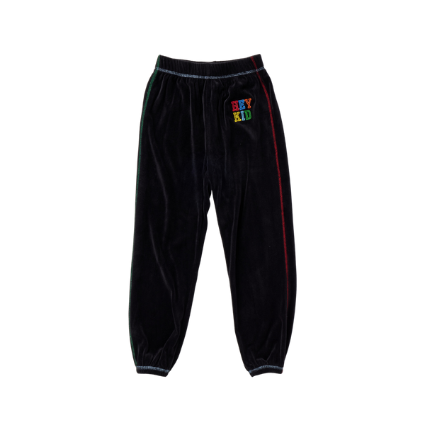 Hey Kid Embroidered Velour Pants ( HK202 )