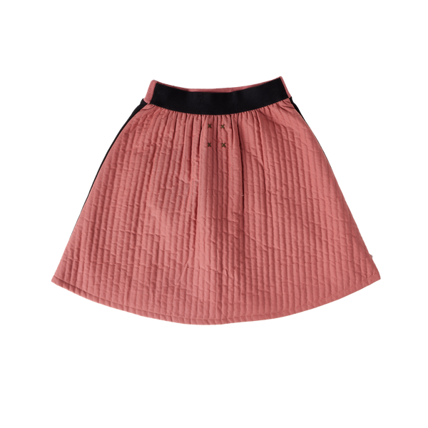 Hey Kid Pink and Black Horizontal Striped Skirt ( HK206 )