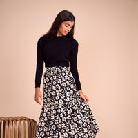 HEV Camel Floral String With Pully Skirt (908)