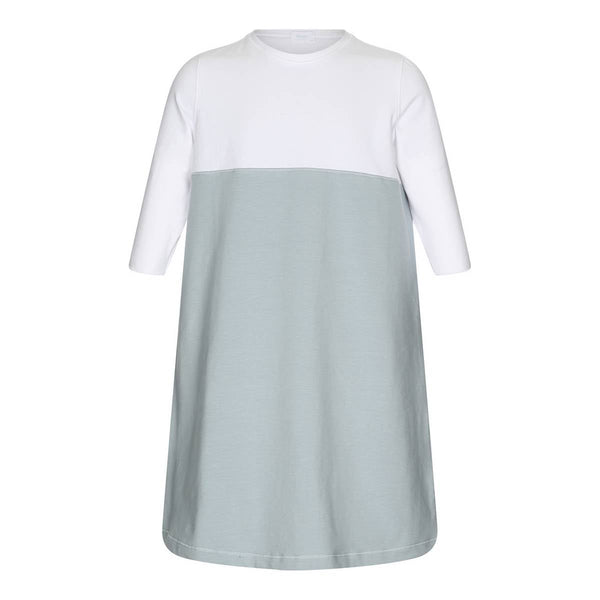 Heven Child White/Lt Blue 3/4 Sleeve Dress ( H01 )