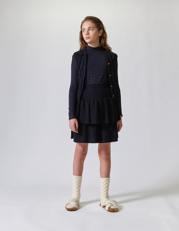 Kipp Navy Knit Skirt