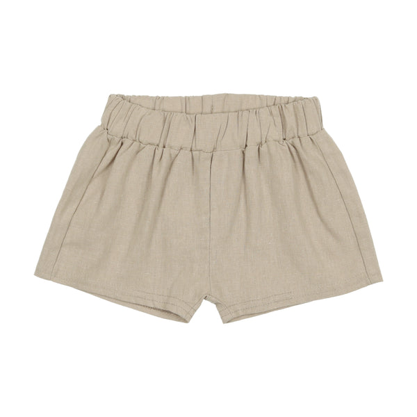 Analogie By Lil Legs Linen Pull On Shorts Light Green