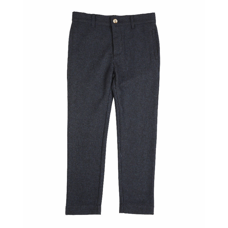 NOMA NAVY MINI HOUNDSTOOTH CLASSIC PANTS - Buttons Bebe