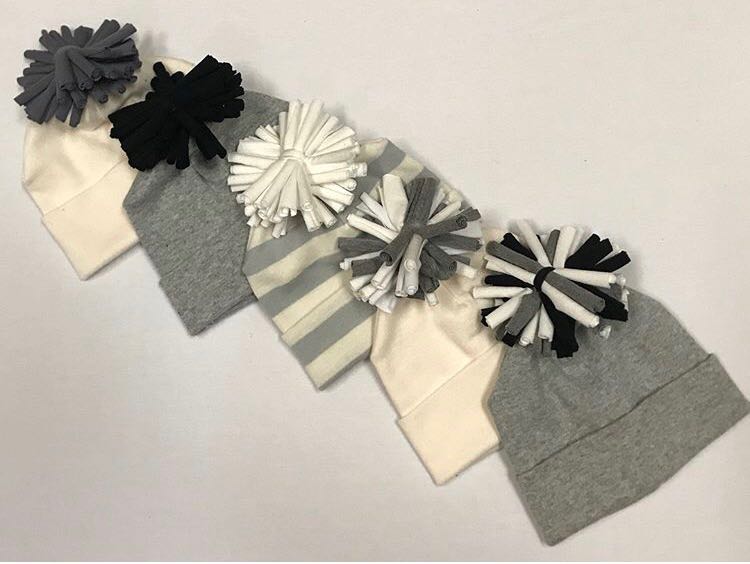 Boy's Fringe Pompom Hat