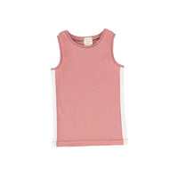 Analogie By Lil Legs Pink/White Linear Tank