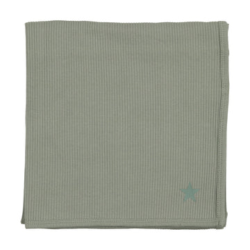 Lil Legs Ribbed Blanket Green Star