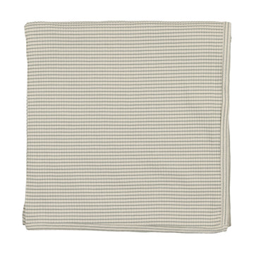 Lil Legs Ribbed Blanket Green Stripe