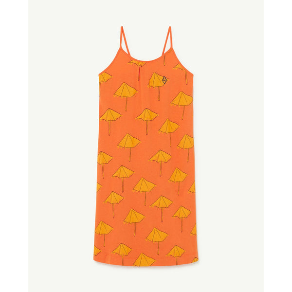 The Animals Observatory AF ORANGE GAZEL KIDS DRESS