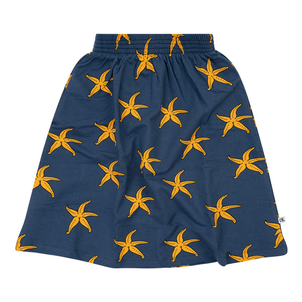 Carlijnq Starfish Navy Midi Skirt