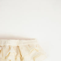 Popelin Off-white culotte with frills 4.2