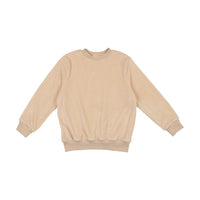 Montee Cream Velour Crewneck