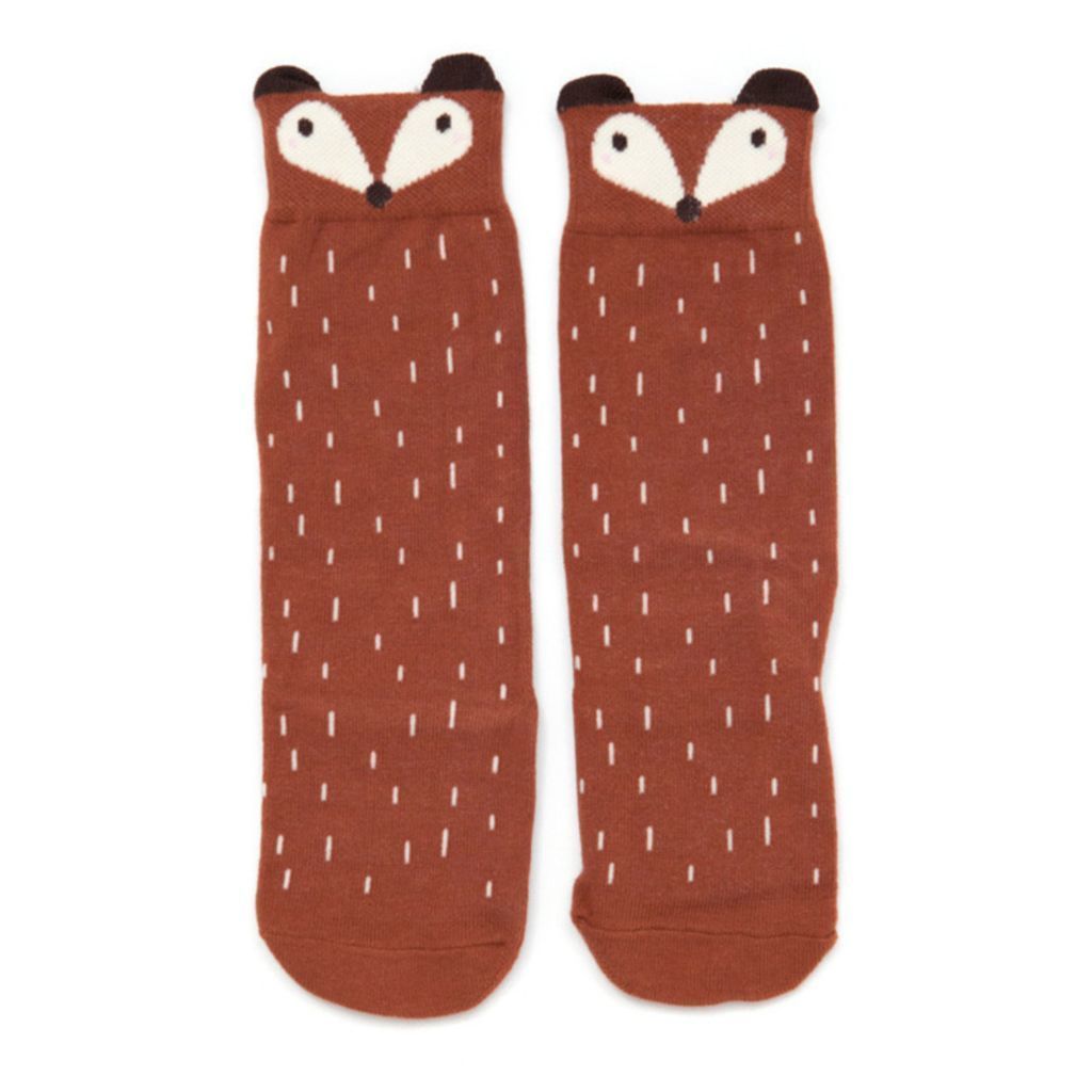 Brown Racoon Knee Socks