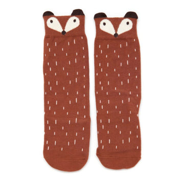 Brown Racoon Knee Socks