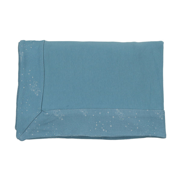 Bee & Dee Bird & Wishing Flower Print Collection -Ashley Blue Blanket