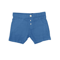 Kipp Blue Linen Textured Shorts