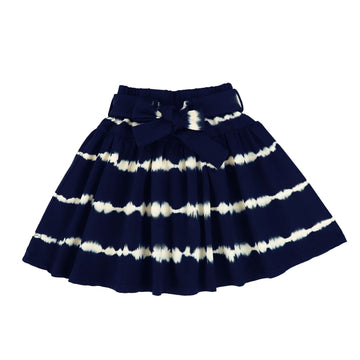 Steph Tie Dye Sweat Skirt Navy