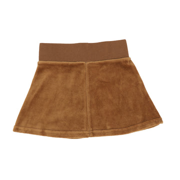 Analogie By Lil Legs caramel velour skirt