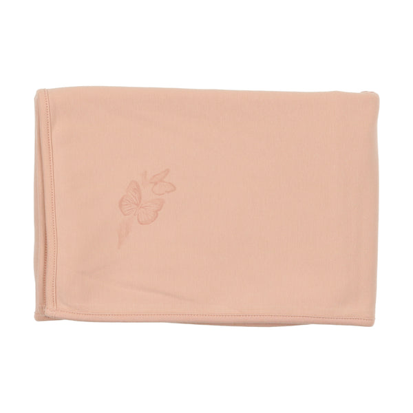 Bee & Dee Center Print Collection -Blush Butterfly Girl Blanket