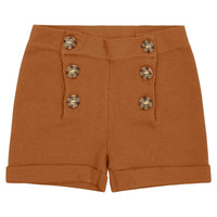 SWEET THREADS CAMEL SHORTS KNIT