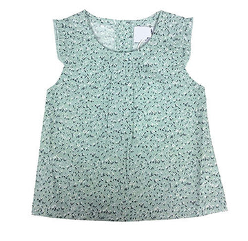Mint Floral Top