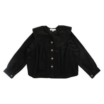 Kin + Kin Black Corduroy Collared Shirt
