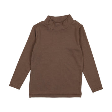 Lil Legs Bamboo Mock Neck Mushroom