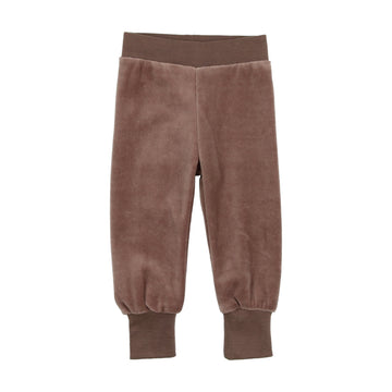 Lil Legs Velour Sweatpants Taupe