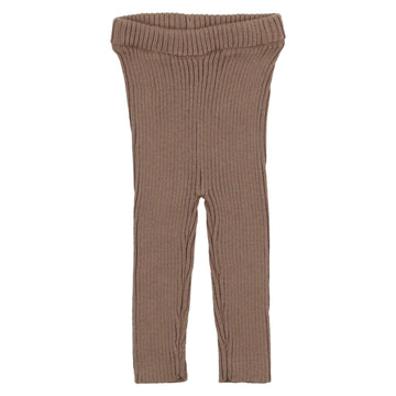 Mema Knits Ribbed Knit Legging Mink