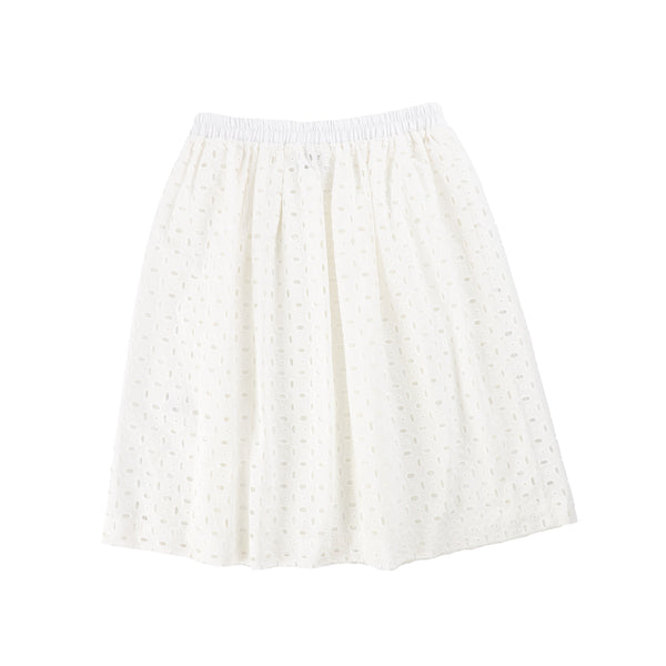 Miss L Ray Off White/Broderie Anglaise Gianna Skirt