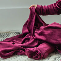 Cuddle & Coo Velour Tracksuit Wine Blanket