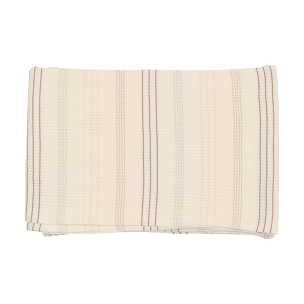 Bee & Dee  Stripe Collection -Taupe Stripe Blanket
