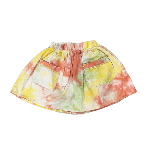 Wander & Wonder SUNSET TIE DYE Gathered Skirt